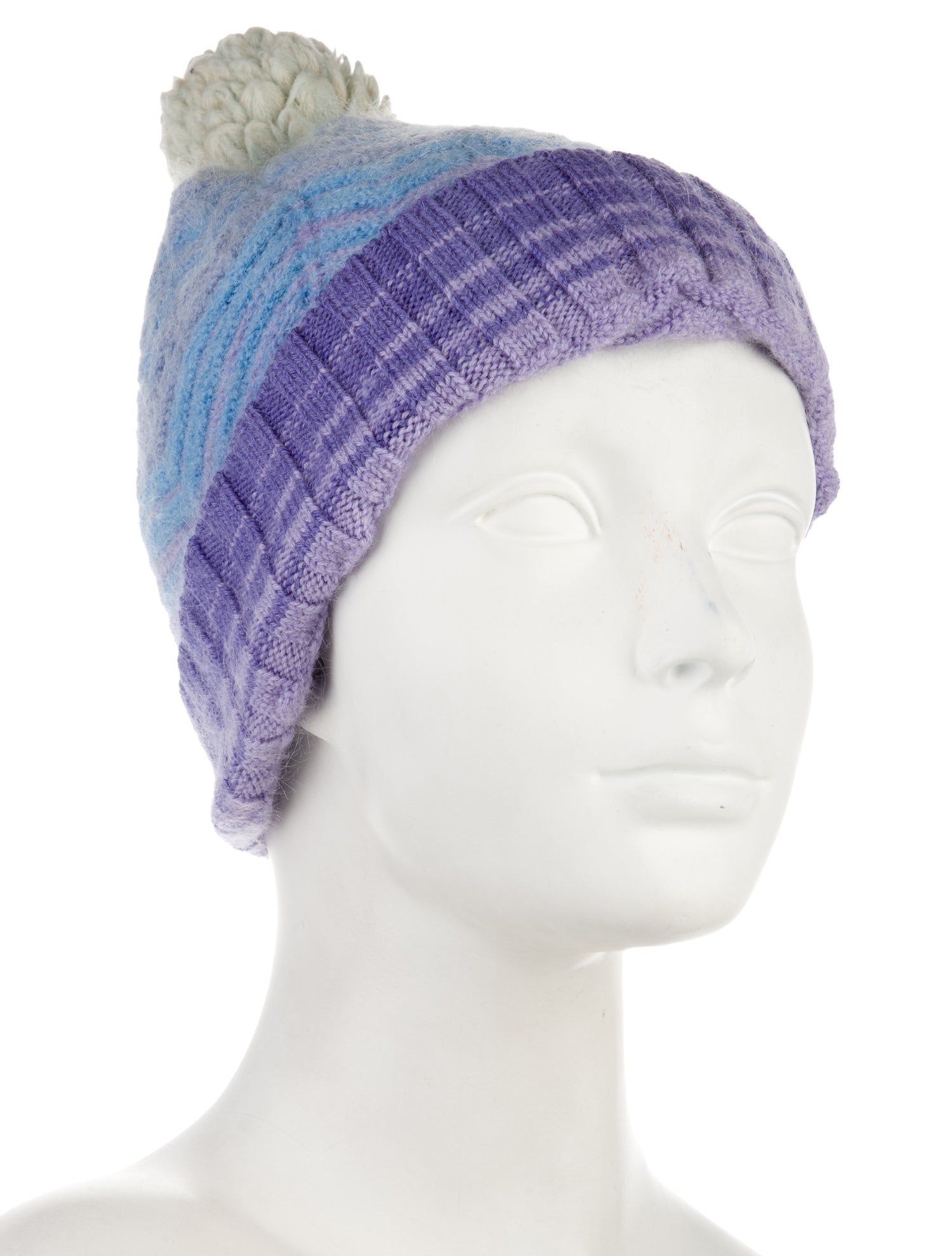 Missoni Knitted Wool Pom Pom Beanie